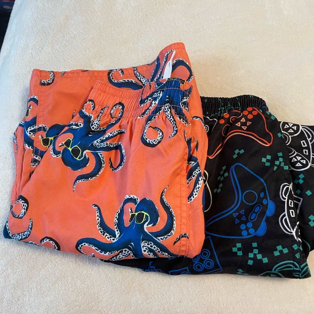Kids Swim Trunks set of 2,size L/10
